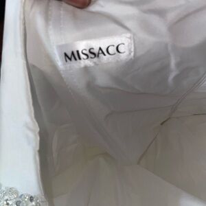 Beads Satin Wedding Gown
